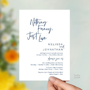 Nichts Besonderes, nur Liebe, Moderne Hochzeitsdin Einladung