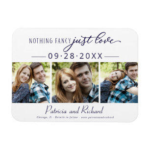 Nichts Besonderes, nur Liebe Save The Date 3 Foto Magnet