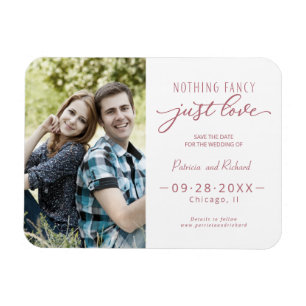 Nichts Besonderes, nur Liebe Save The Date Foto Magnet