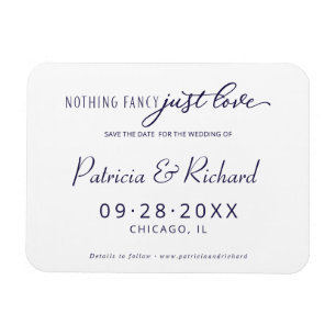 Nichts Besonderes, nur Liebe Save The Date ohne Fo Magnet