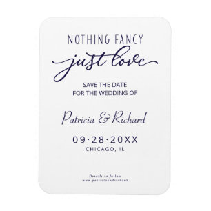 Nichts Besonderes, nur Liebe Save The Date ohne Fo Magnet