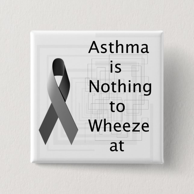 Nichts des Asthmas Wheeze am Knopf Button (Vorderseite)