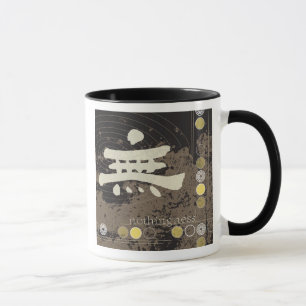 Nichts-Entwurfs-große Tasse des Kanji-"MU"
