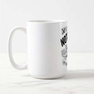NICHTS ERGIBT EINEN SINN Brutalistische Anti-Des Kaffeetasse