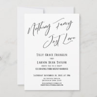 Nichts Extravagant, nur Liebe Einfache elegante Ty