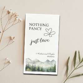 Nichts Extravagant nur Liebe Elegante Hochzeit Serviette