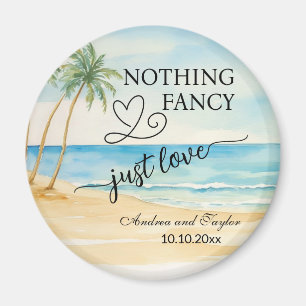 Nichts Extravagant nur Liebe Elegante Hochzeitsgun Magnet