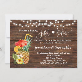 Nichts Extravagant nur Liebe Eloped Pool Party lad Save The Date