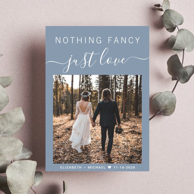Nichts Extravagant nur Liebe Foto Hochzeit Empfang Einladung (Von Creator hochgeladen)