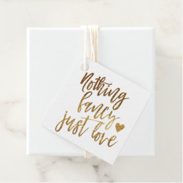 Nichts Extravagant nur Liebe | Gold Heart Micro We Geschenkanhänger