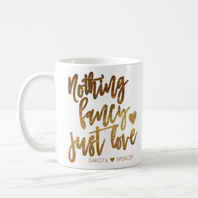 Nichts Extravagant nur Liebe | Gold Heart Micro We Kaffeetasse (Links)