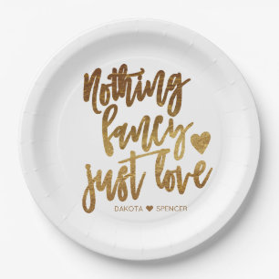 Nichts Extravagant nur Liebe   Gold Heart Micro We Pappteller
