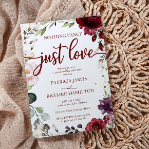 Nichts Extravagant nur Liebe Hochzeit rustikalen C Einladung