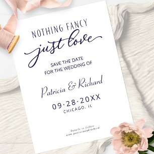 Nichts Extravagant nur Liebe Hochzeit speichern da Postkarte