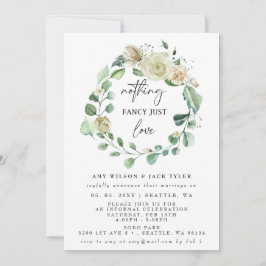 Nichts Extravagant nur Liebe Hochzeitsankündigung Karte