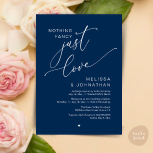 Nichts Extravagant, nur Liebe, Hochzeitsempfang Einladung