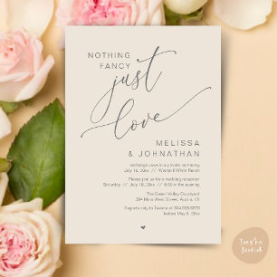 Nichts Extravagant, nur Liebe, Hochzeitsempfang Einladung