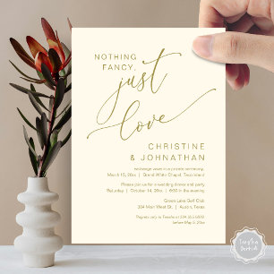 Nichts Extravagant, nur Liebe, Hochzeitsessen Einladung