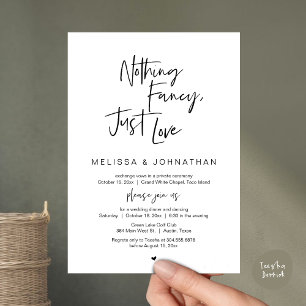 Nichts Extravagant, nur Liebe, Hochzeitsessen Einladung