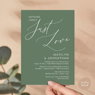 Nichts Extravagant, nur Liebe, Hochzeitsessen Einladung