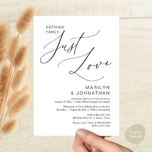 Nichts Extravagant, nur Liebe, Hochzeitsessen Einladung