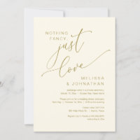 Nichts Extravagant, nur Liebe, Hochzeitsfeier