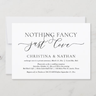 Nichts Extravagant, nur Liebe, Hochzeitsfeier Part Einladung