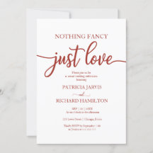 Nichts Extravagant nur Liebe Lässig Hochzeit Einla