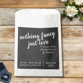 Nichts Extravagant, nur Liebe Lässige Chalkboard Geschenktütchen