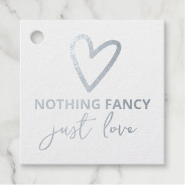 Nichts Extravagant nur Liebe Minimalistisch Hochze Geschenkanhänger