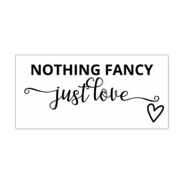 Nichts Extravagant nur Liebe Minimalistisch Hochze Permastempel