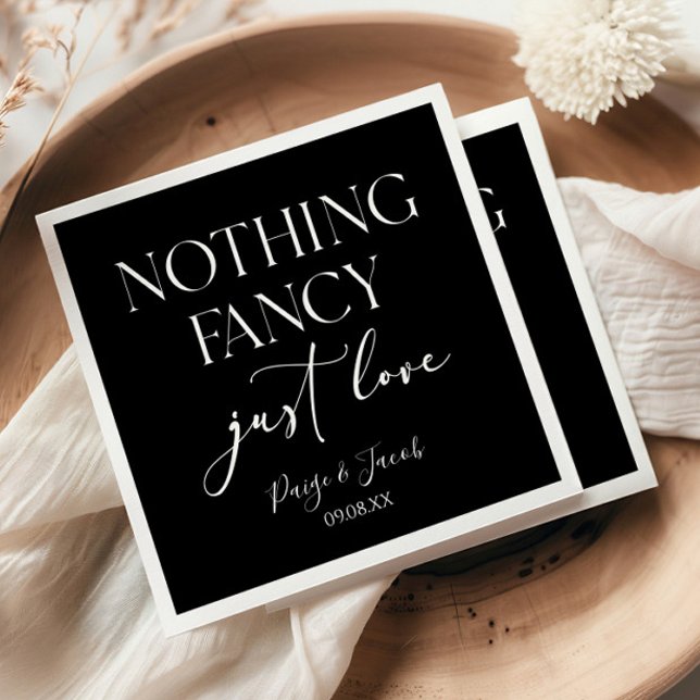 Nichts Extravagant nur Liebe Minimalistisch Lässig Serviette (Von Creator hochgeladen)