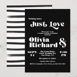 Nichts Extravagant nur Liebe Moderne Typografie Ho Einladung