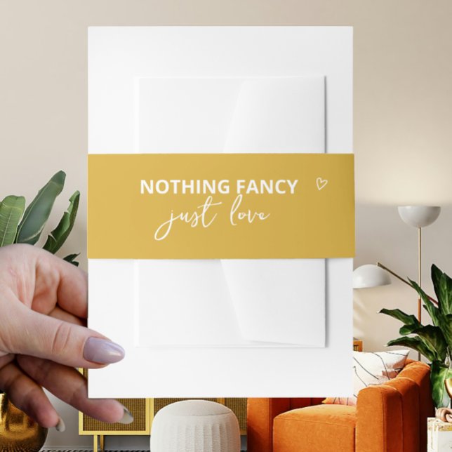 Nichts Extravagant nur Liebe Retro 70er farbenfroh Einladungsbanderole (Nothing Fancy Just Love Retro 70s Colorful Wedding Invitation Belly Bands from Ricaso. Mix & match)