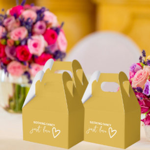 Nichts Extravagant nur Liebe Retro Hochzeit Geschenkschachtel
