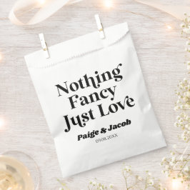 Nichts Extravagant nur Liebe Retro Lässig Hochzeit Geschenktütchen