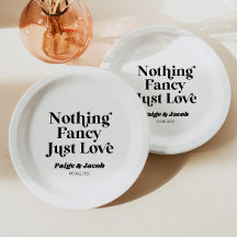 Nichts Extravagant nur Liebe Retro Lässig Hochzeit