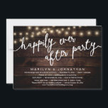 Nichts Extravagant, nur Liebe, rustikales Hochzeit Einladung<br><div class="desc">Mit unserem modernen rustikalen Braunholz, den Hütte-Saitenlichtern und dem Design der Hochzeitsfeiereinladungskarte geben Sie Ihr Glück immer wieder im Stil (Nichts Extravagant, Just Liebe) bekannt. Unsere Einladungskarte "Happily Ever After Party Celebration" ist ideal für Paare, die sich entschieden haben, ein Party zu feiern und zu verweilen, um ihre Gewerkschaft zu...</div>