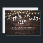 Nichts Extravagant, nur Liebe, rustikales Hochzeit Einladung<br><div class="desc">Mit unserem modernen rustikalen Braunholz, den Hütte-Saitenlichtern und dem Design der Hochzeitsfeiereinladungskarte geben Sie Ihr Glück immer wieder im Stil (Nichts Extravagant, Just Liebe) bekannt. Unsere Einladungskarte "Happily Ever After Party Celebration" ist ideal für Paare, die sich entschieden haben, ein Party zu feiern und zu verweilen, um ihre Gewerkschaft zu...</div>