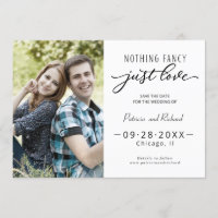 Nichts Extravagant nur Liebe Save the Date Foto