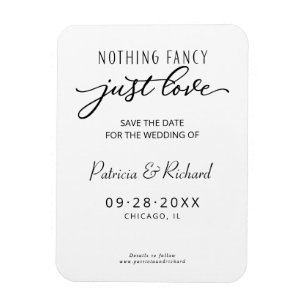Nichts Extravagant nur Liebe Save the Date Nicht-F Magnet