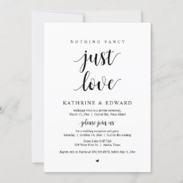 Nichts Extravagant, nur Liebe, Schwarz, Eloption P Einladung