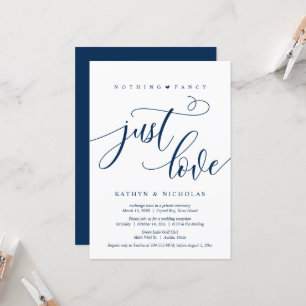 Nichts Extravagant, nur Liebe, Schwarz, Hochzeit Einladung
