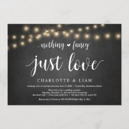 Nichts Extravagant, nur Liebe, String Light, Elopt Einladung