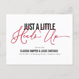 Nichts Extravagant Save the Date Postkarte