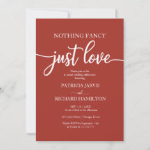 Nichts Extravagante nur Liebe Lässige Hochzeitsein