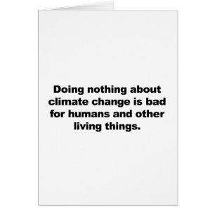 Nichts gegen den Klimawandel tun