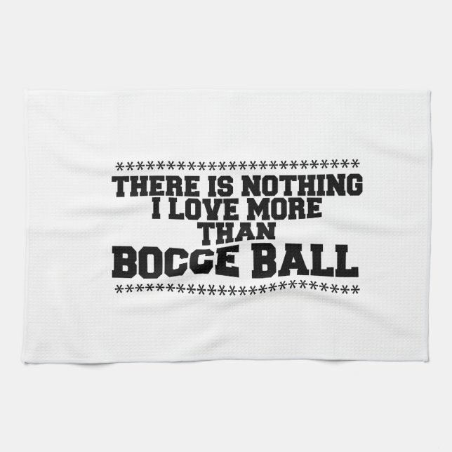 Nichts gibt es mehr als Bocce-Ball, was ich Liebe  Geschirrtuch (Horizontal)