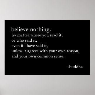 Nichts glauben poster