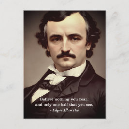 Nichts glauben, was Sie hören Edgar Allan Poe Zita Postkarte